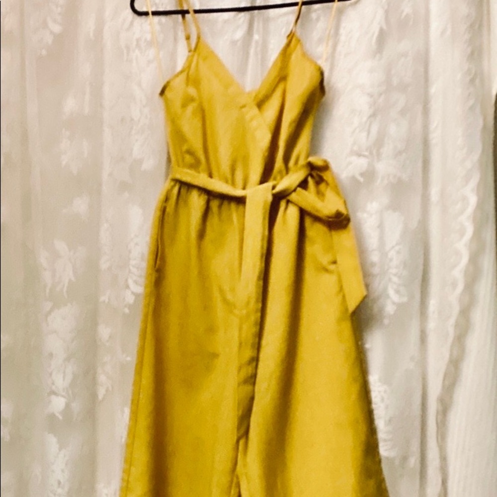 Mustard yellow flying tomato pantsuit size Small